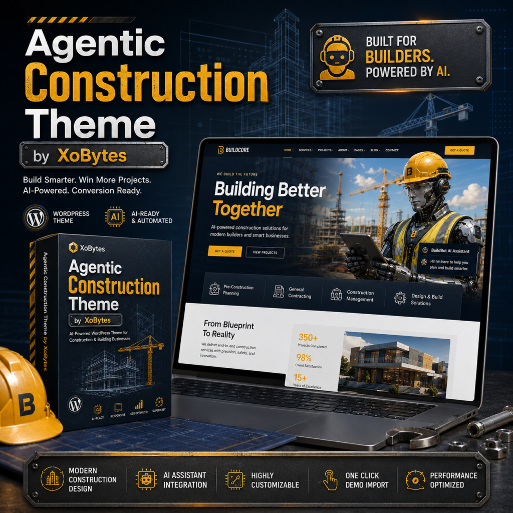 Learn about Agentic Construction Theme by XoBytes