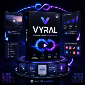 Screenshot of VYRAL, a video automation tool by xobytes.com, showcasing yield and reach automation loops