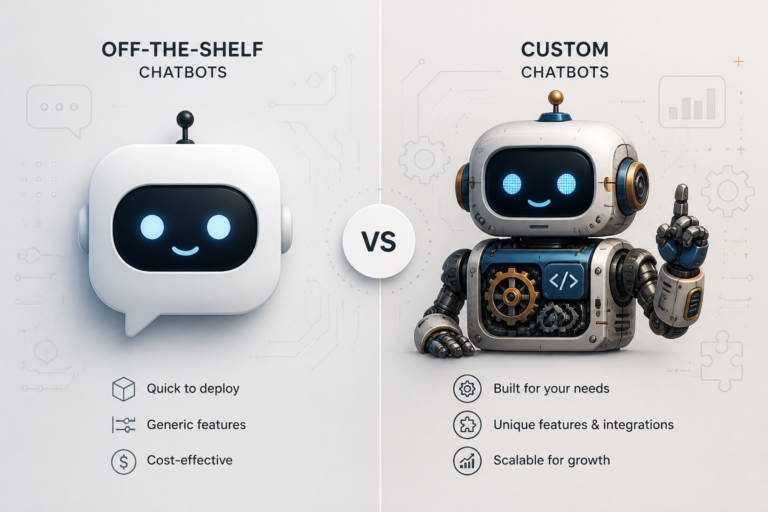 Choosing Between Off-the-Shelf and Custom Chatbots