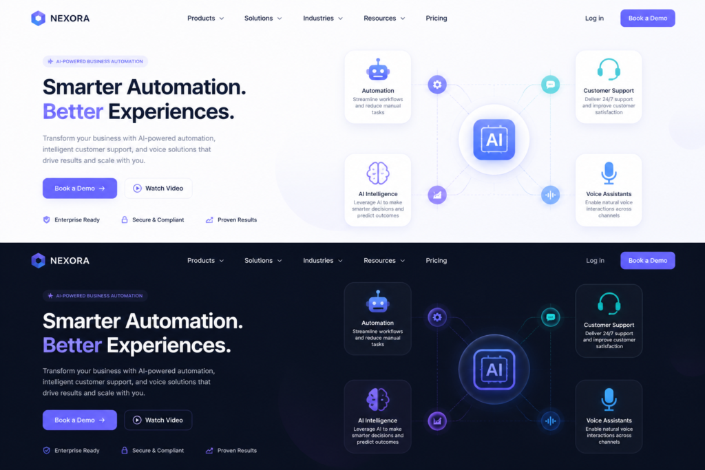 Illustration of a business website with interconnected AI, automation, and customer support icons representing Agentic AI tools for WordPress.